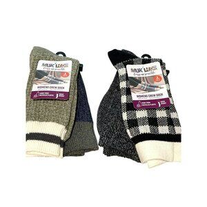 Muk Luks 4 Pairs of Womens Crew Socks Size 6-11 New
